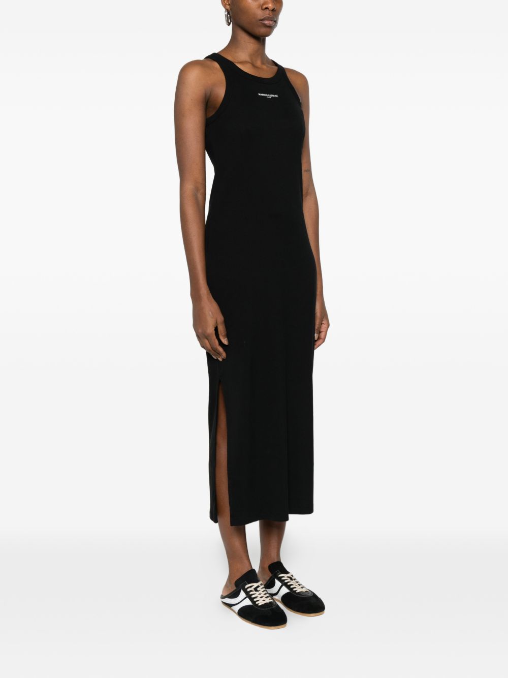 Maison Kitsuné Maison Kitsuné Maison KitsunÃ© Logo ribbed tank dress