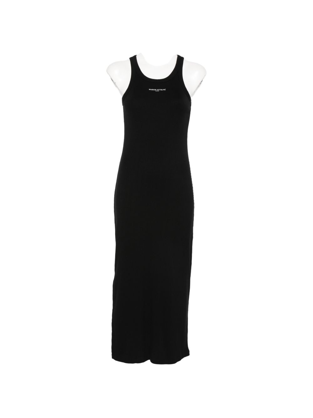 Maison Kitsuné Maison Kitsuné Maison KitsunÃ© Logo ribbed tank dress