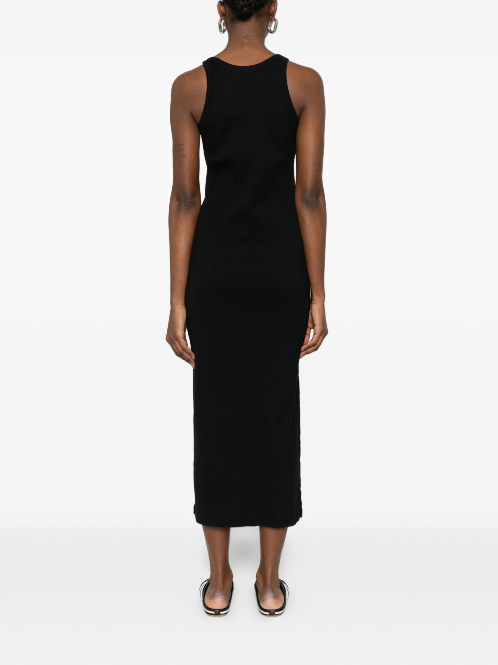 Maison Kitsuné Maison Kitsuné Maison KitsunÃ© Logo ribbed tank dress