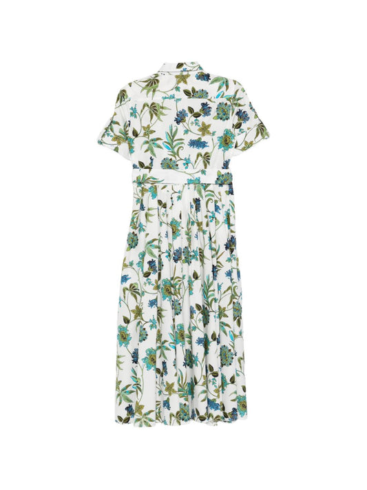 Fay Printed cotton chemisier dress