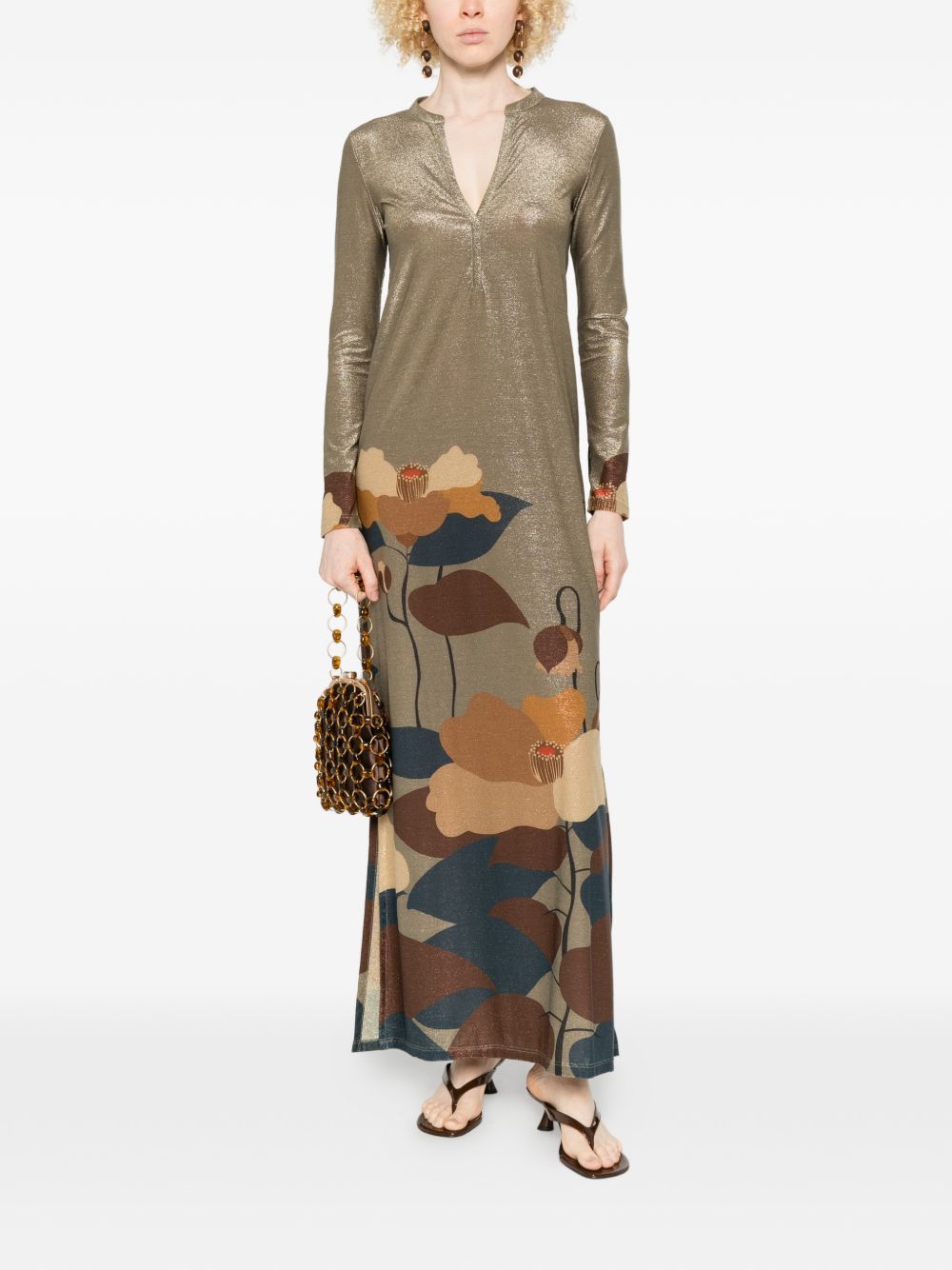 Siyu Siyu V-neck Ninfa kaftan dress