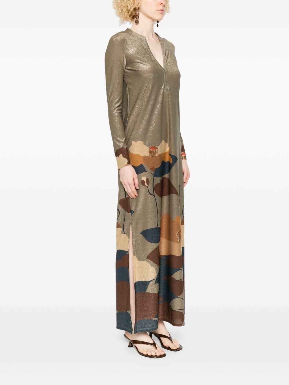 Siyu Siyu V-neck Ninfa kaftan dress