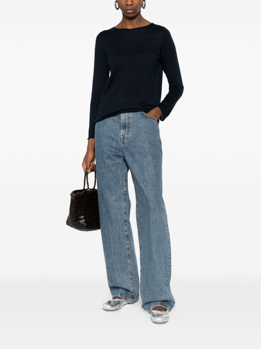 Beyou Beyou Cashmere and silk blend sweater