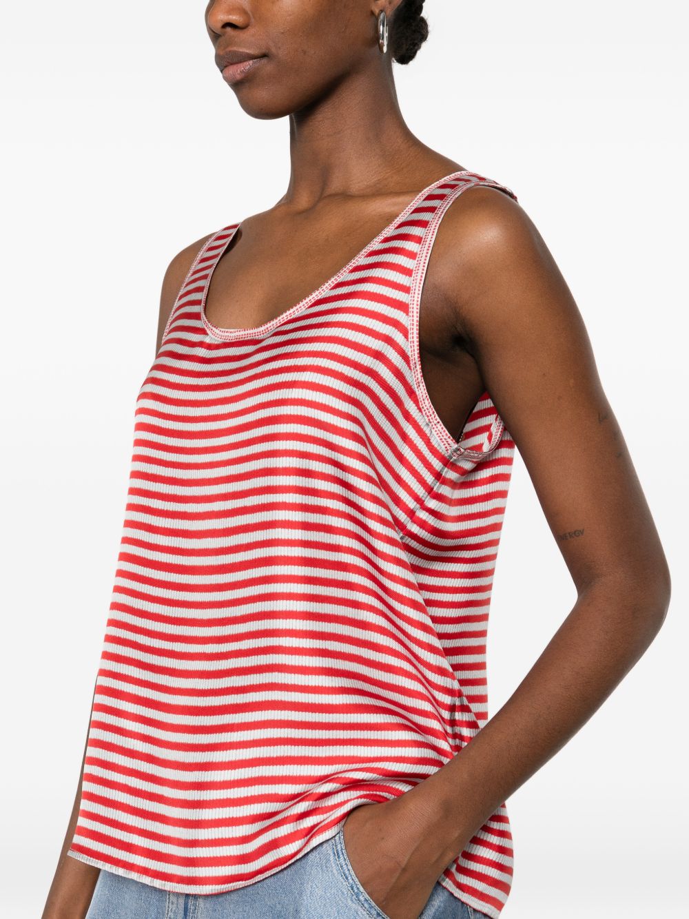 Pierre Louis Mascia Pierre Louis Mascia Striped silk top