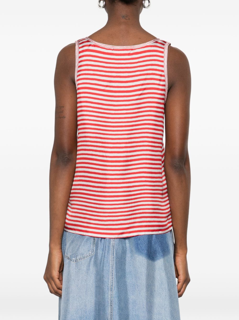 Pierre Louis Mascia Pierre Louis Mascia Striped silk top