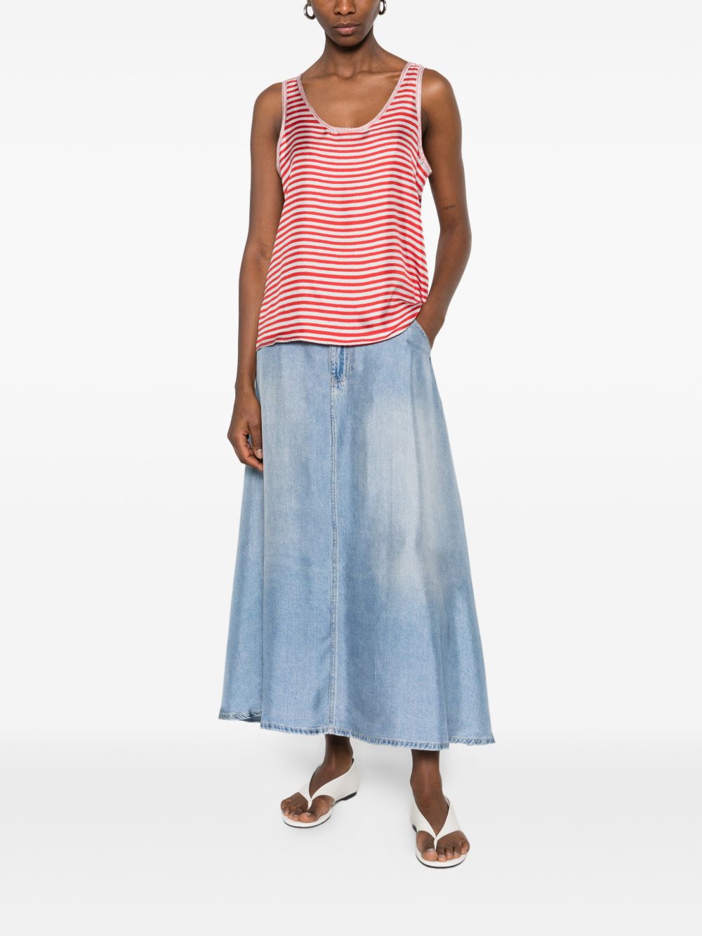Pierre Louis Mascia Pierre Louis Mascia Striped silk top