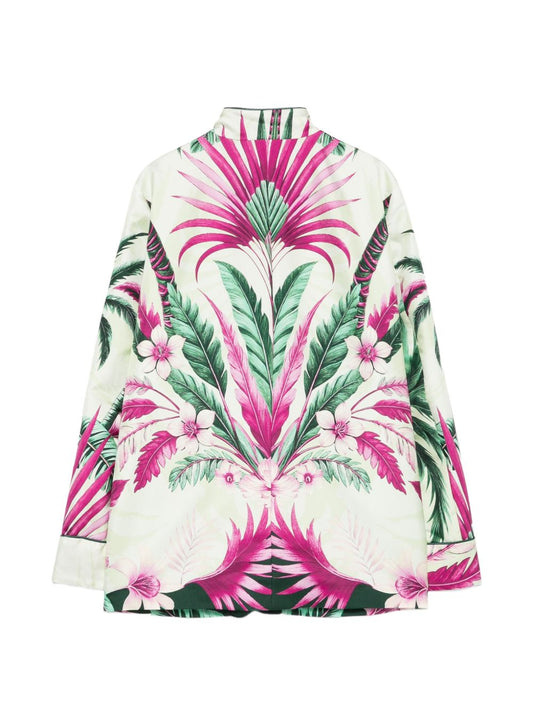 F.R.S . Printed silk jacket