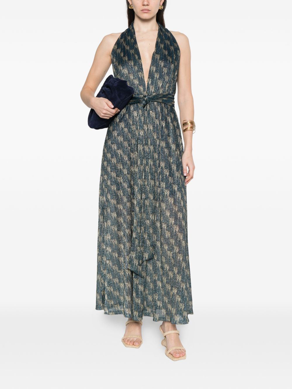 Siyu Siyu V-neck Ars long dress