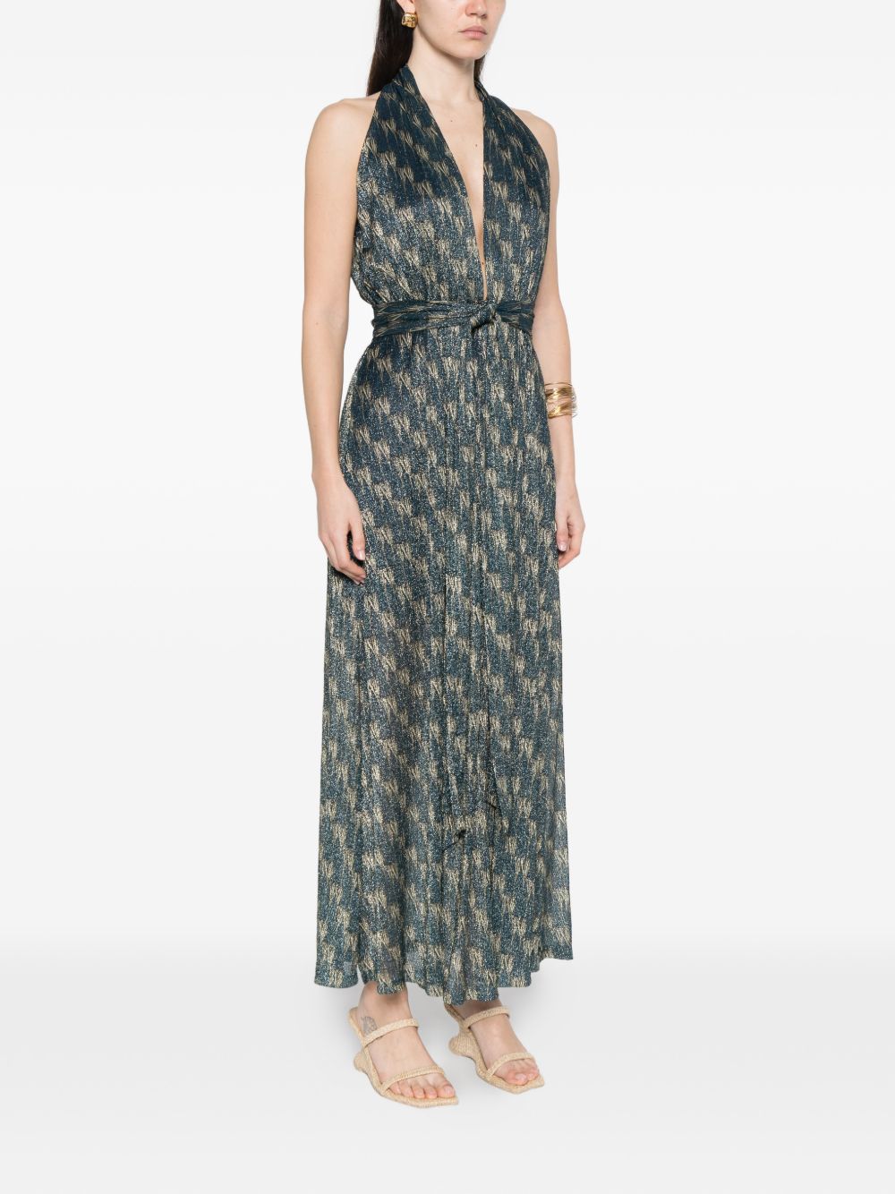 Siyu Siyu V-neck Ars long dress