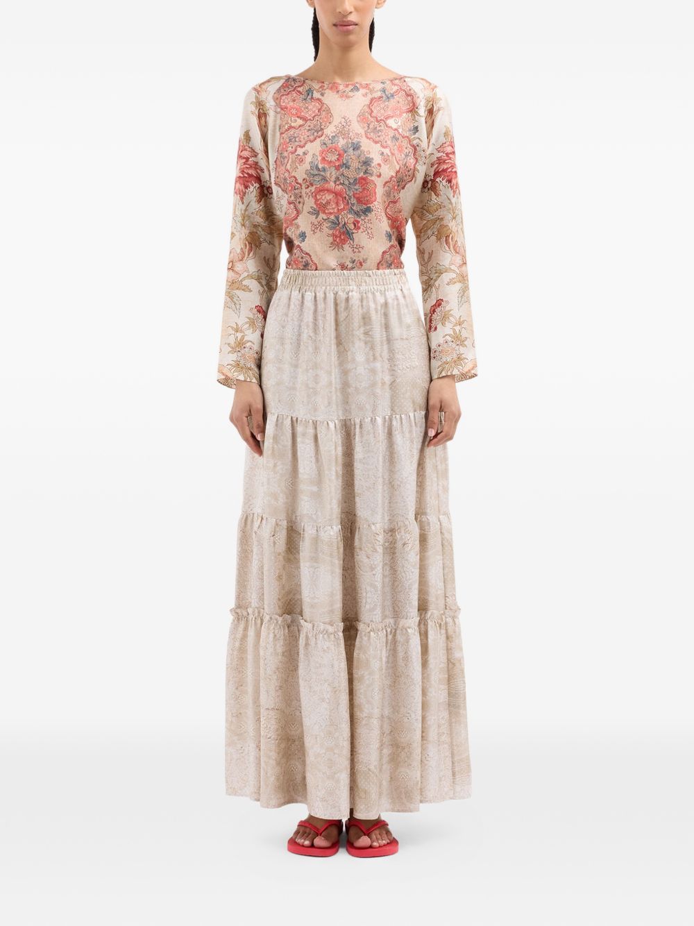 Pierre Louis Mascia Pierre Louis Mascia Silk long skirt