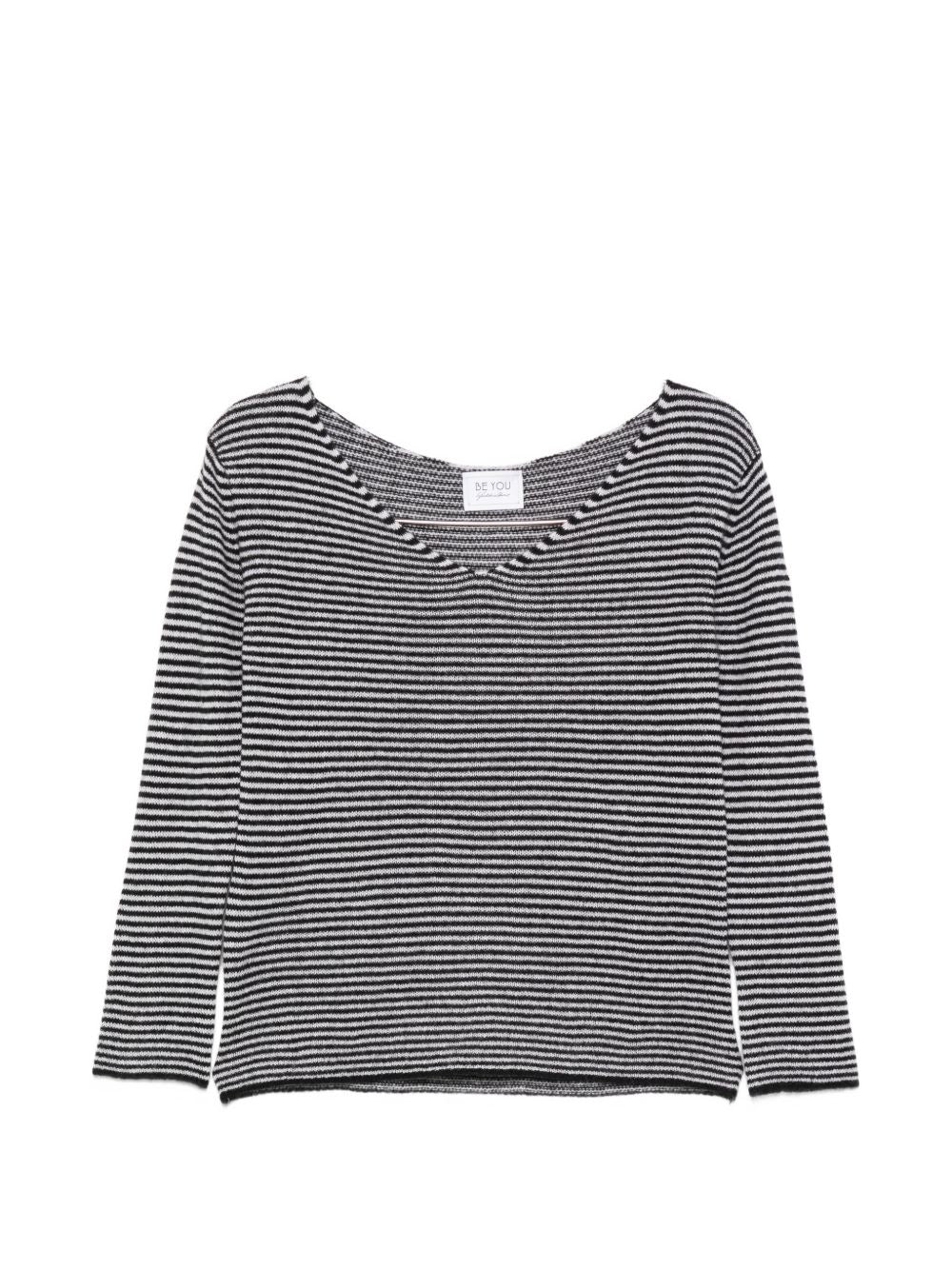 Beyou Beyou V-neck long sleeves Cashmere v-necked sweater