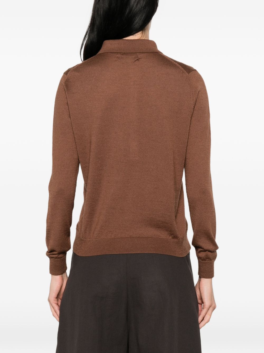 Beyou Beyou Cashmere and silk polo sweater