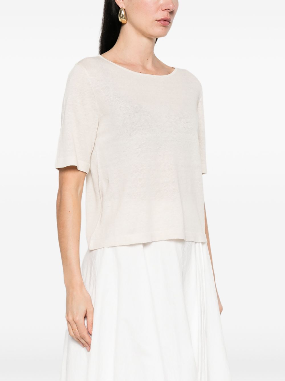 Base Base Linen and cotton blend sweater