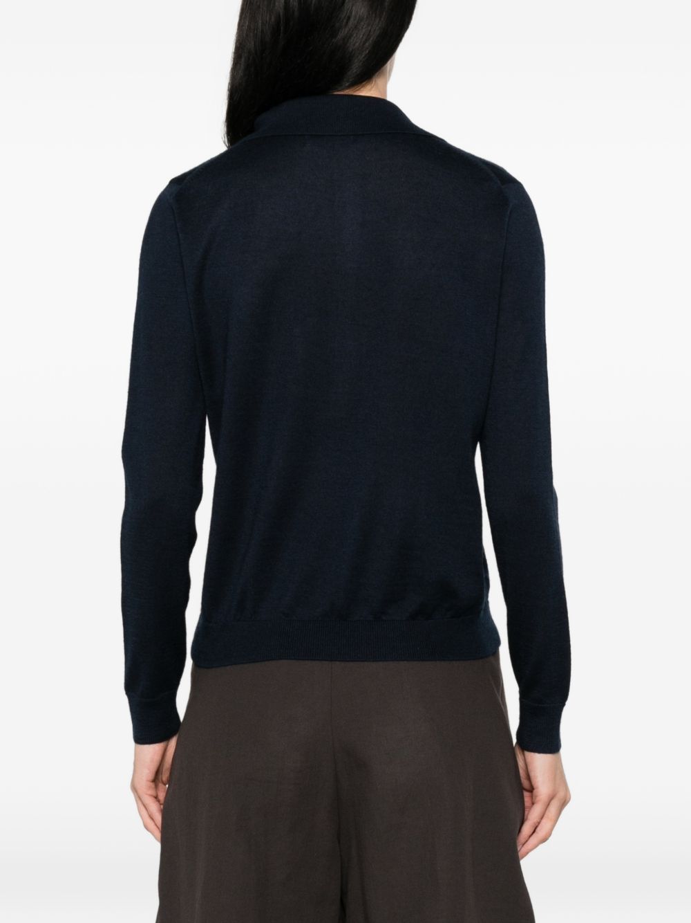 Beyou Beyou Cashmere and silk polo sweater
