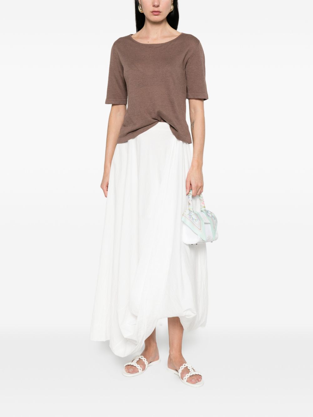 Base Base Linen and cotton blend sweater