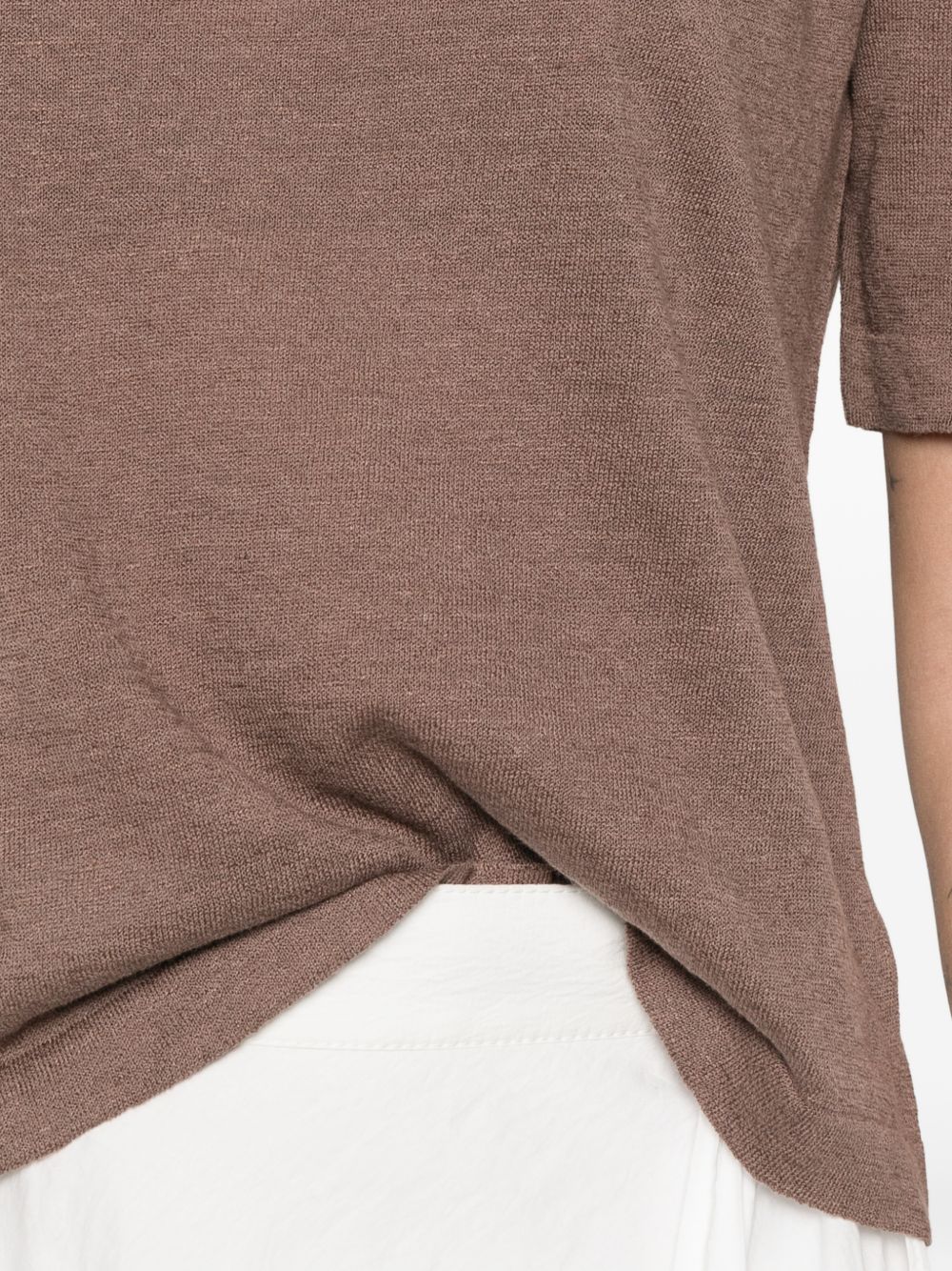 Base Base Linen and cotton blend sweater