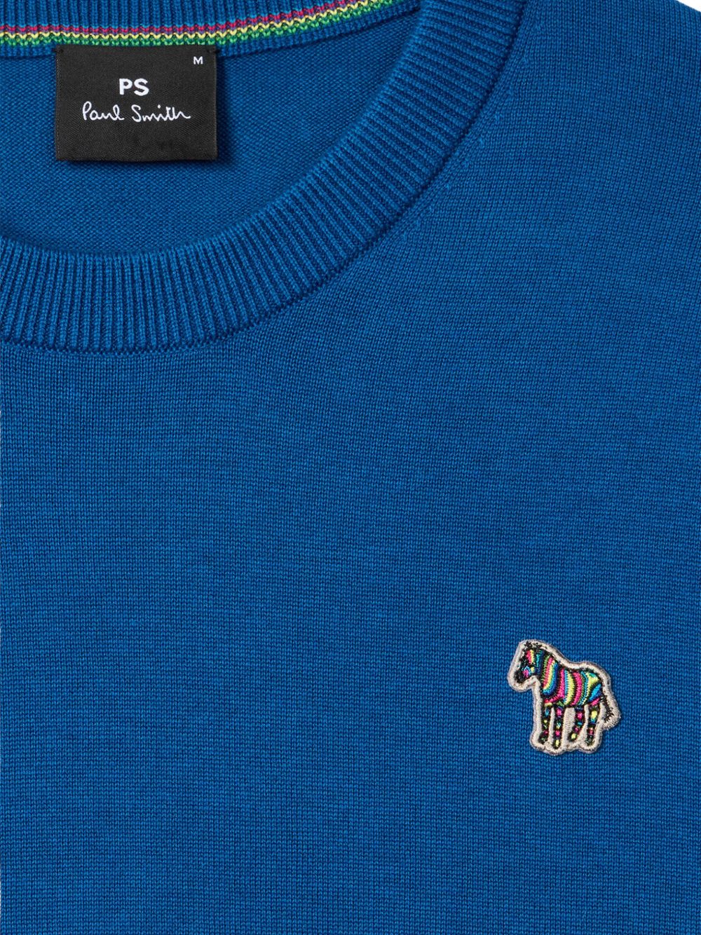 PS By Paul Smith Ps By Paul Smith Zebra logo cotton sweater