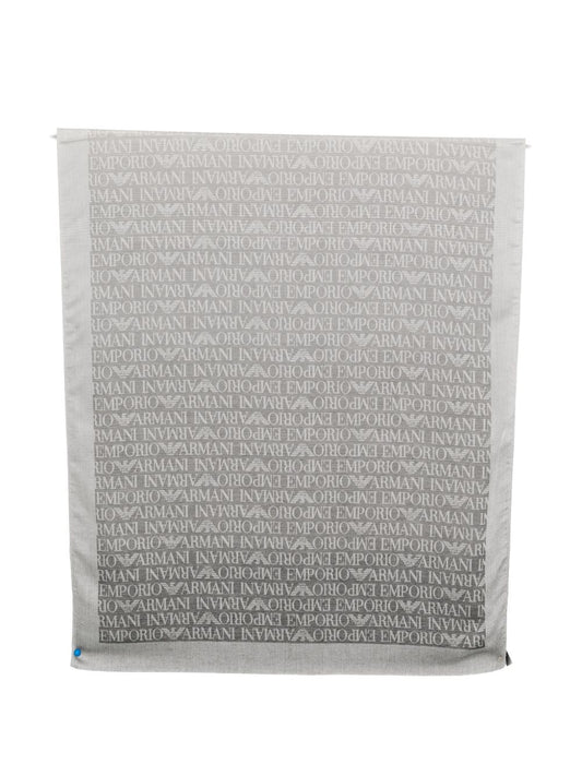 Emporio Armani Allover logo stole