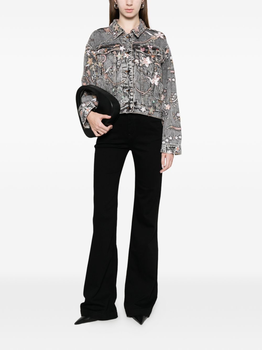MINIME PARIS Minime Paris Printed denim jacket