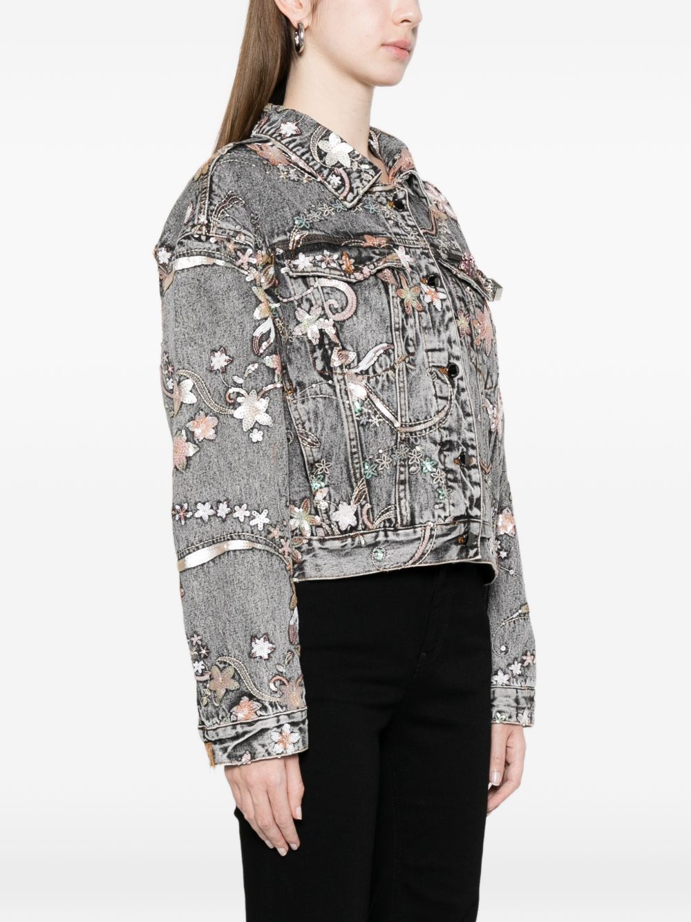 MINIME PARIS Minime Paris Printed denim jacket