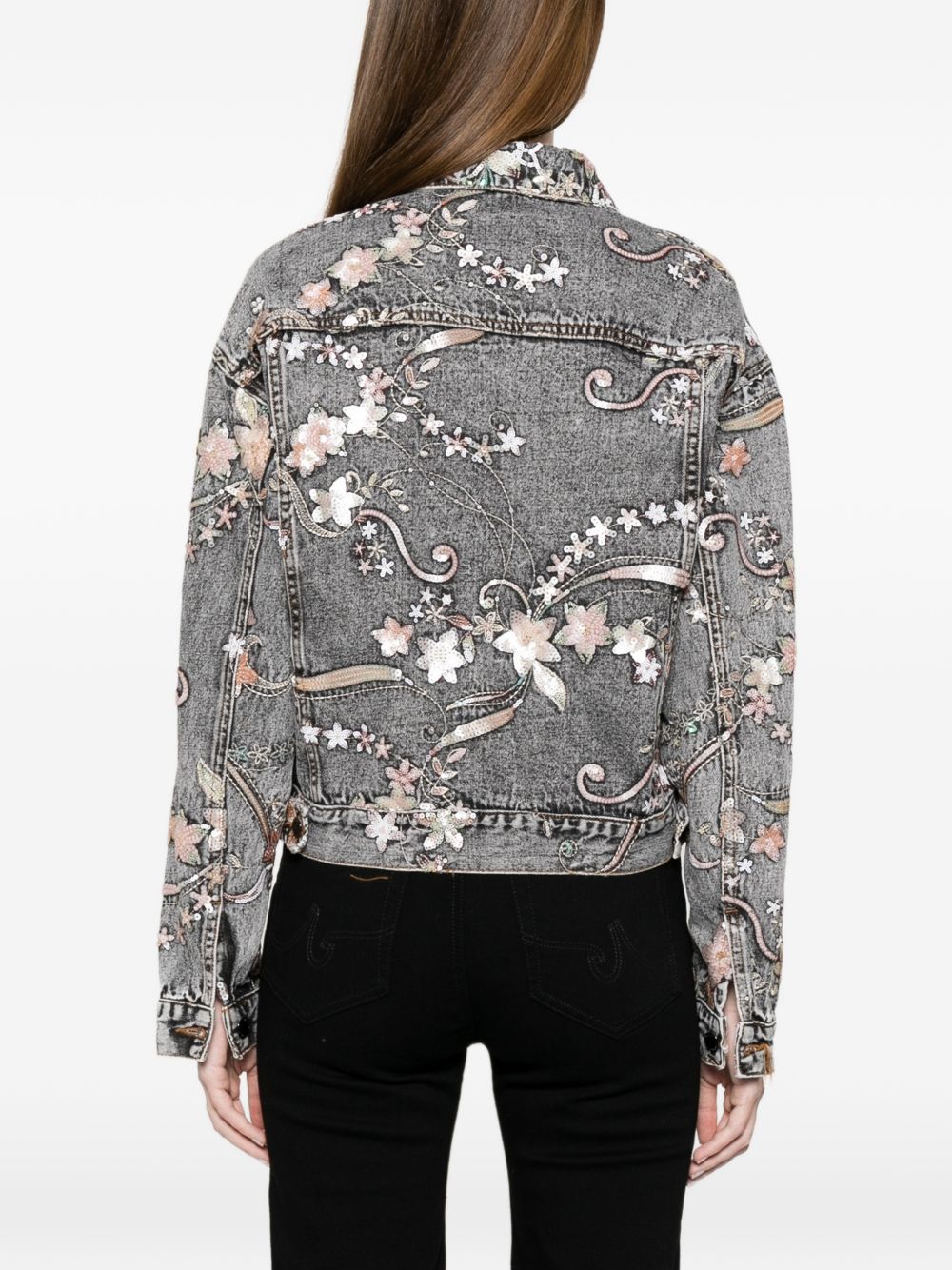 MINIME PARIS Minime Paris Printed denim jacket
