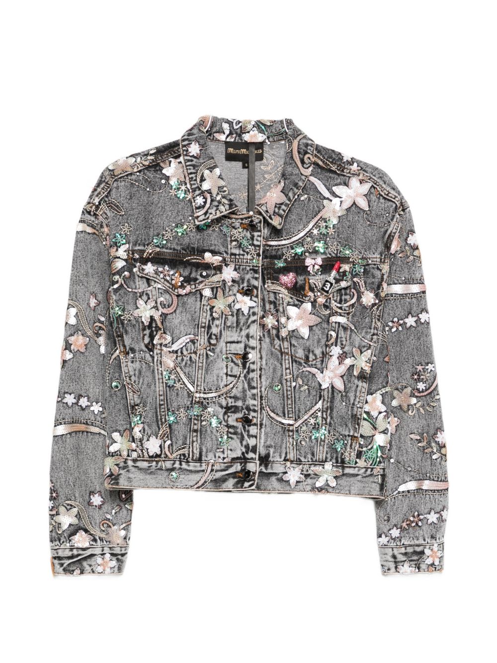 MINIME PARIS Minime Paris Printed denim jacket