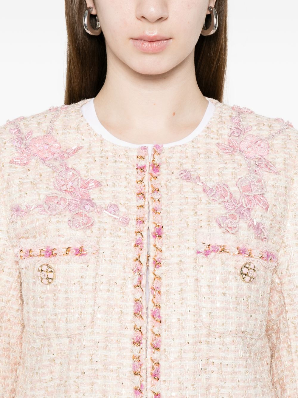 MINIME PARIS Minime Paris Cotton blend crewneck jacket