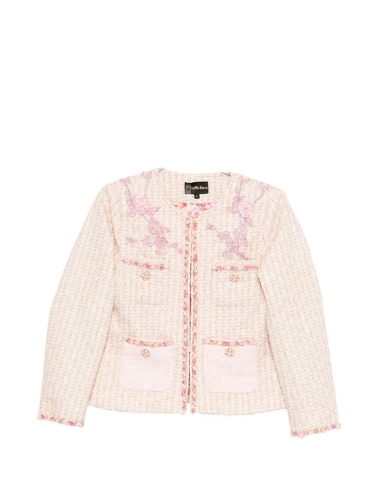 MINIME PARIS Minime Paris Cotton blend crewneck jacket