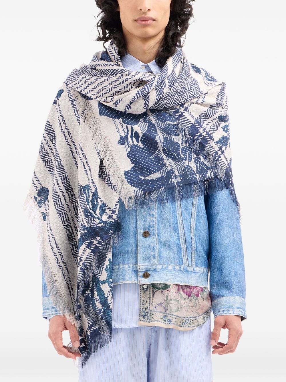 Pierre Louis Mascia Pierre Louis Mascia Printed silk scarf