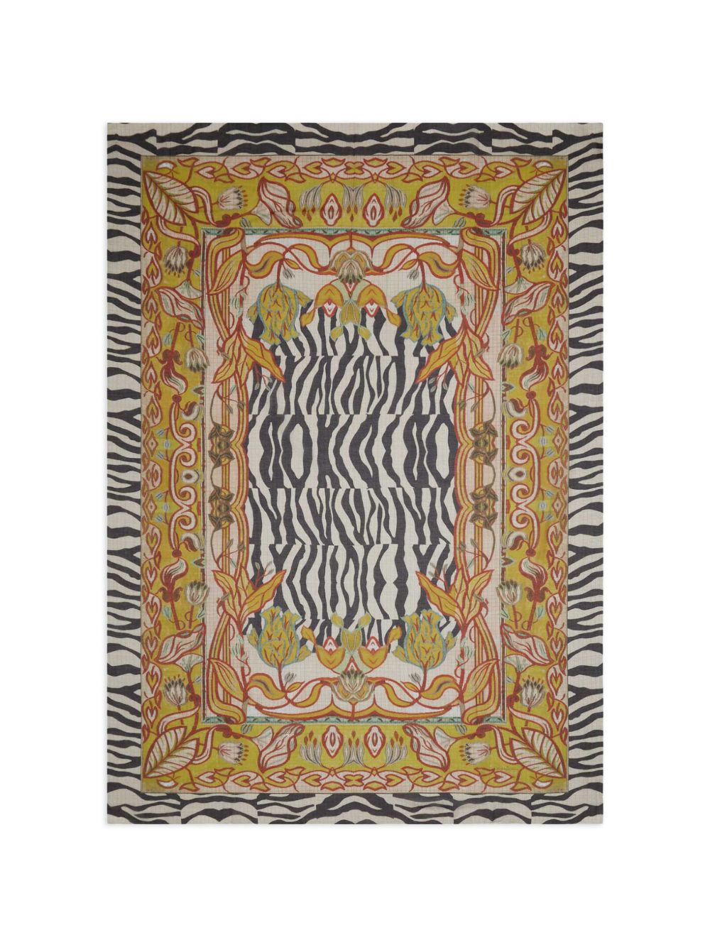 Pierre Louis Mascia Pierre Louis Mascia Printed silk and cotton scarf