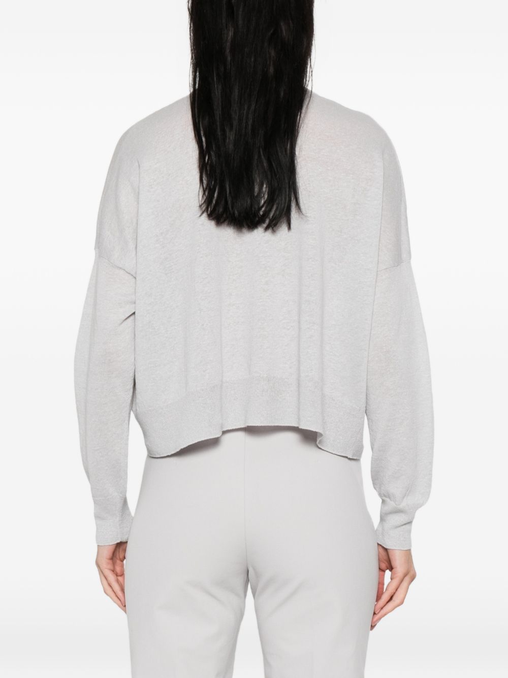 Base Base Linen and cotton blend cardigan