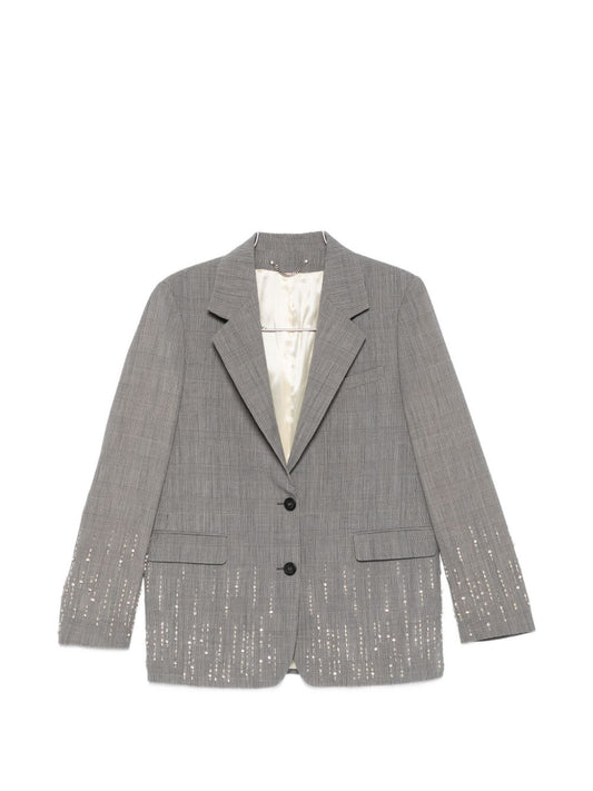 جاكيت صوف بقصة صدر واحدة من Golden Goose