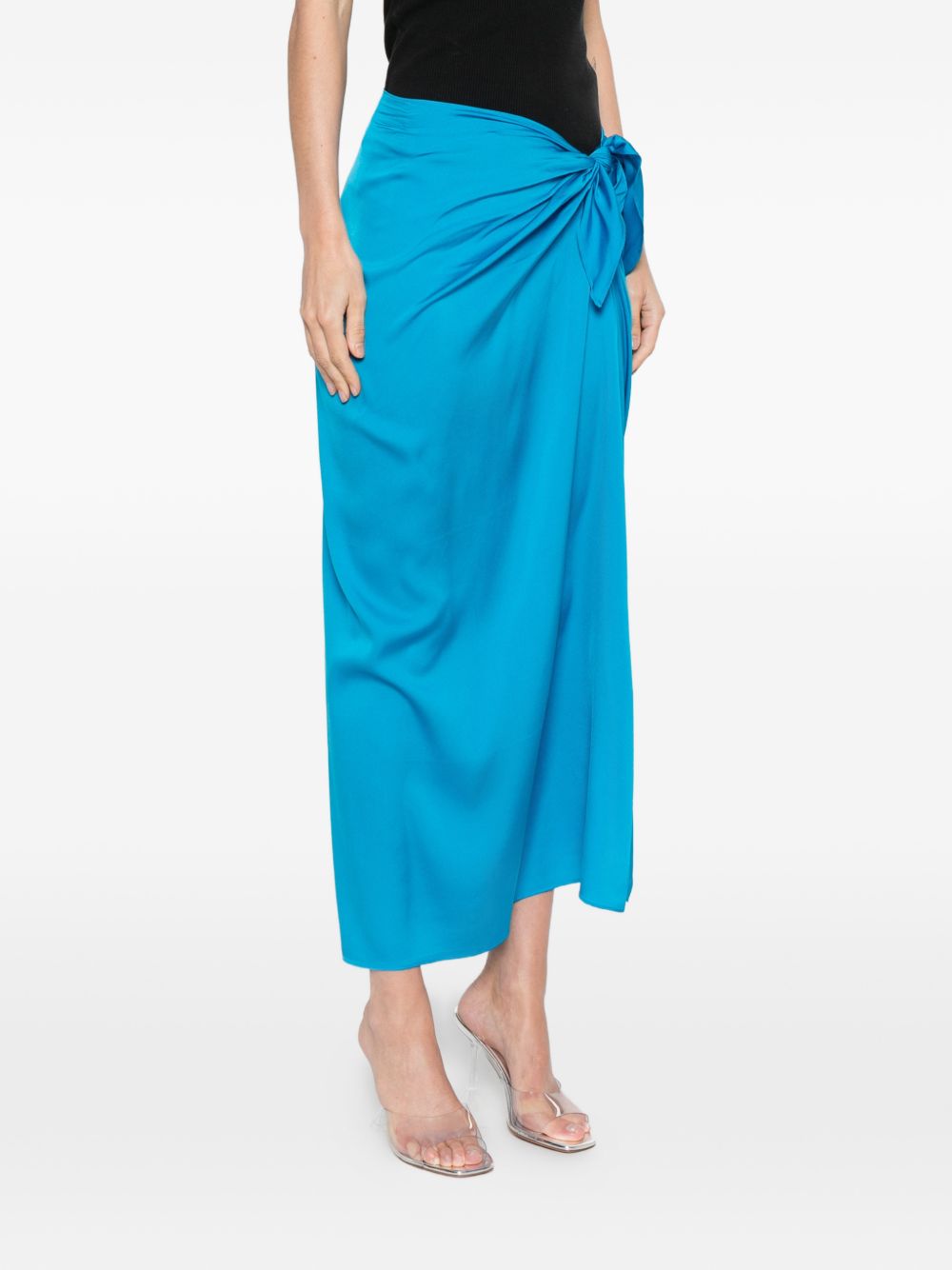 Silk95Five Silk95Five French Tie silk skirt