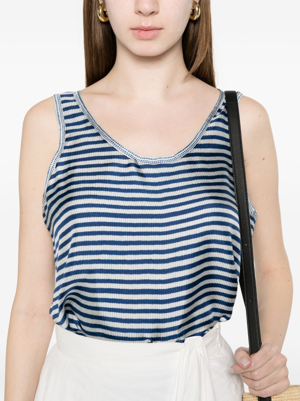 Pierre Louis Mascia Pierre Louis Mascia Striped silk top