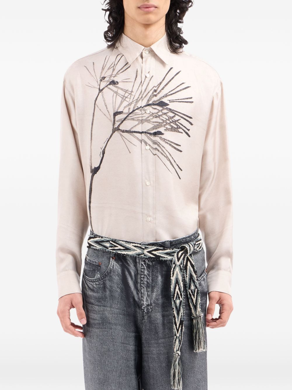Pierre Louis Mascia Pierre Louis Mascia Printed silk belt