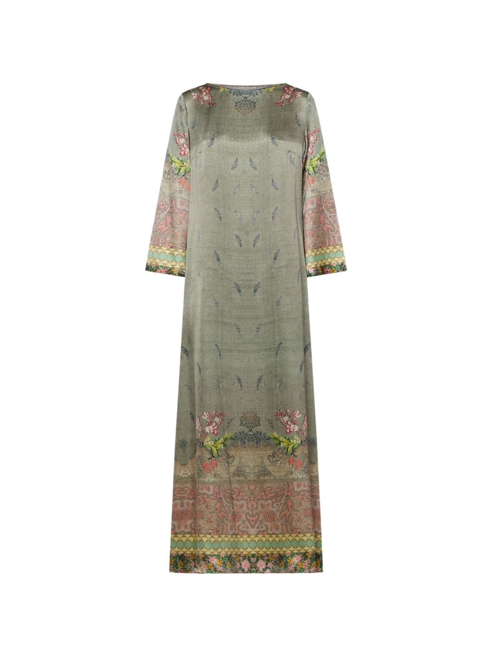 Pierre Louis Mascia Pierre Louis Mascia A-line silhouette Printed silk dress