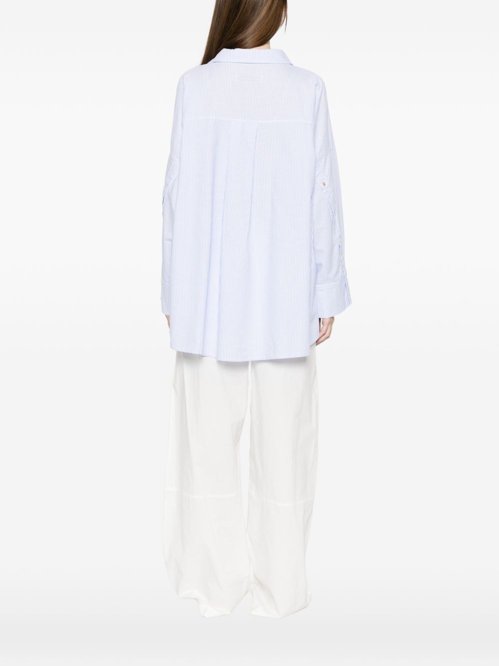 White Sand White Sand Striped cotton shirt