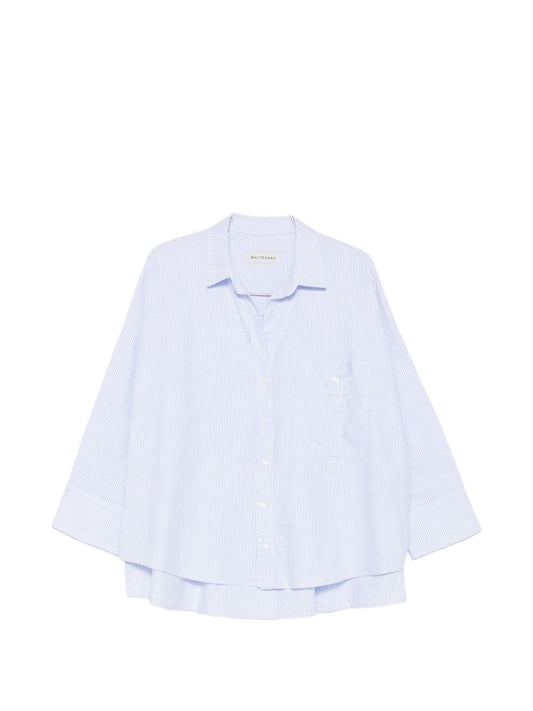 White Sand White Sand Striped cotton shirt