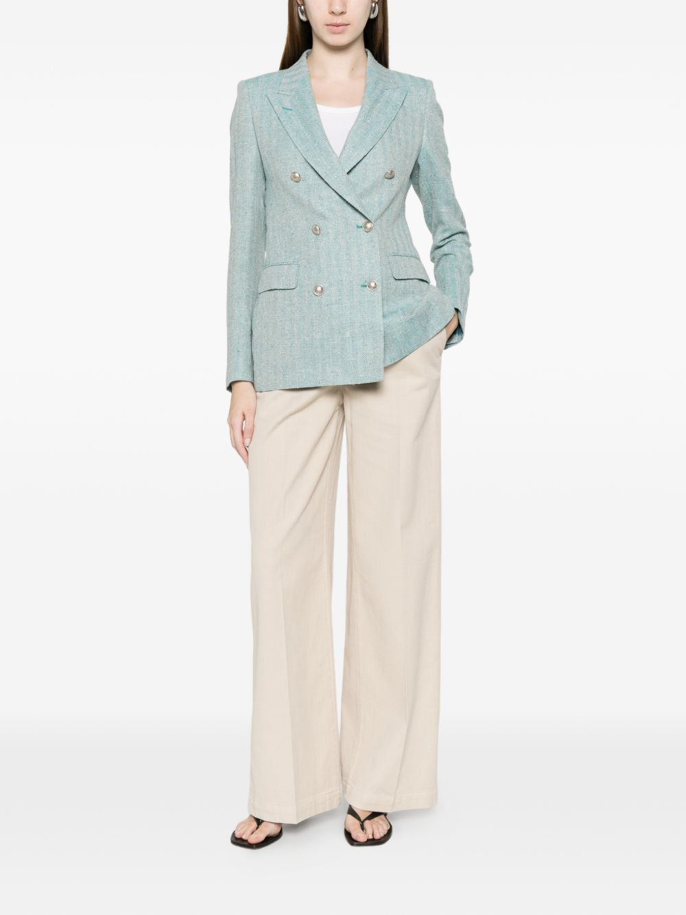 Via Masini 80 Via Masini 80 Cotton wide-leg trousers