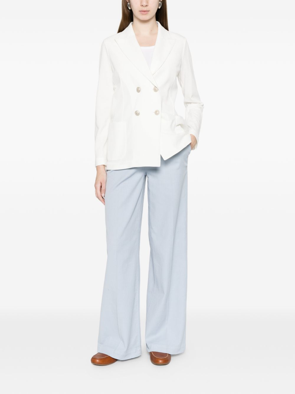 Via Masini 80 Via Masini 80 Cotton wide-leg trousers