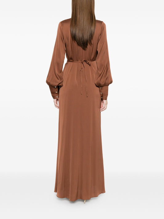 Silk95Five A-line skirt Palm Beach silk maxi dress