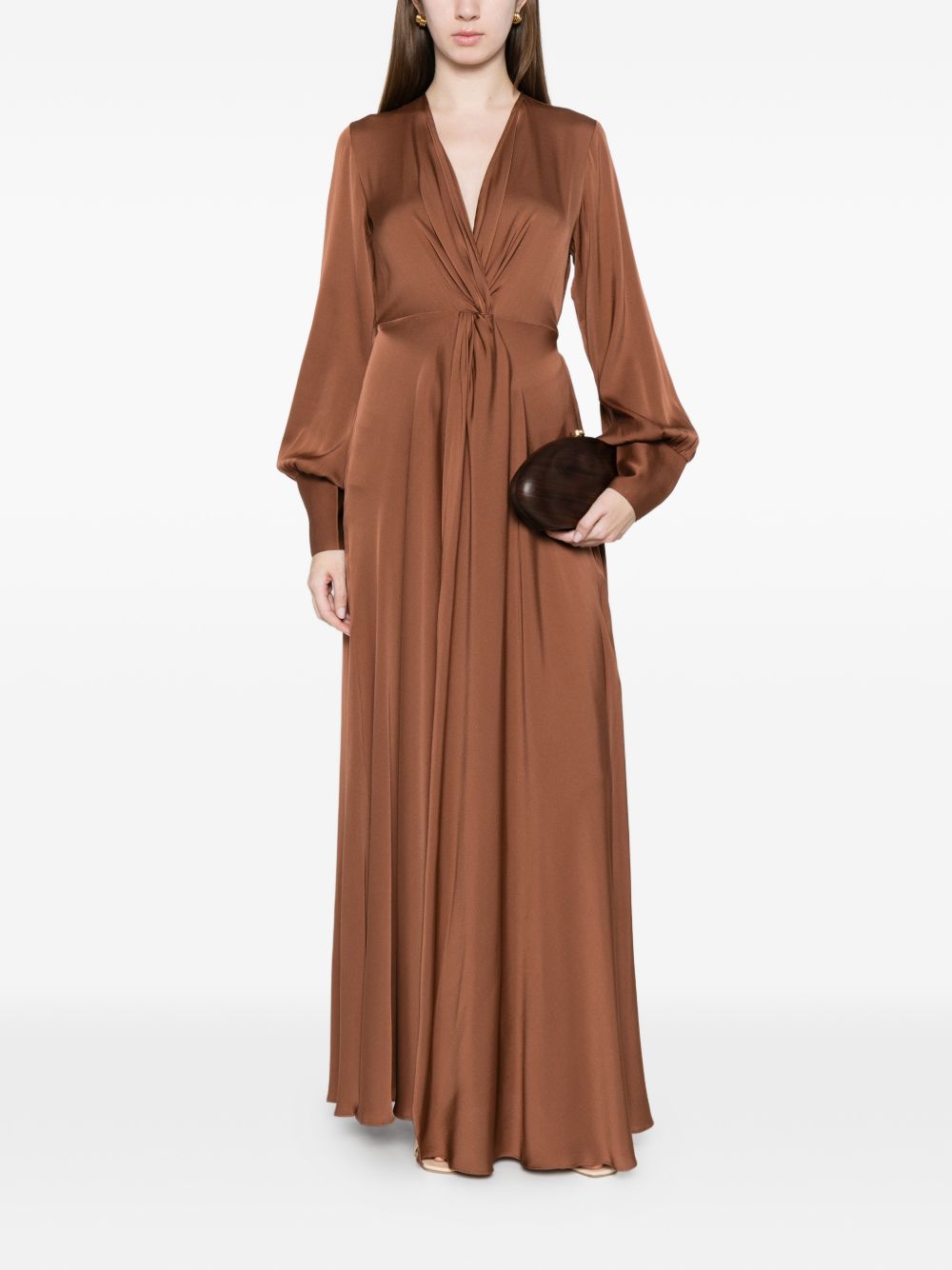 Silk95Five Silk95Five A-line skirt Palm Beach silk maxi dress
