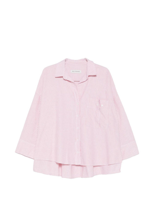 White Sand White Sand Striped cotton shirt