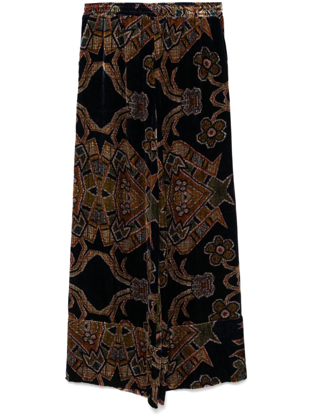 Pierre Louis Mascia Pierre Louis Mascia Silk printed trousers