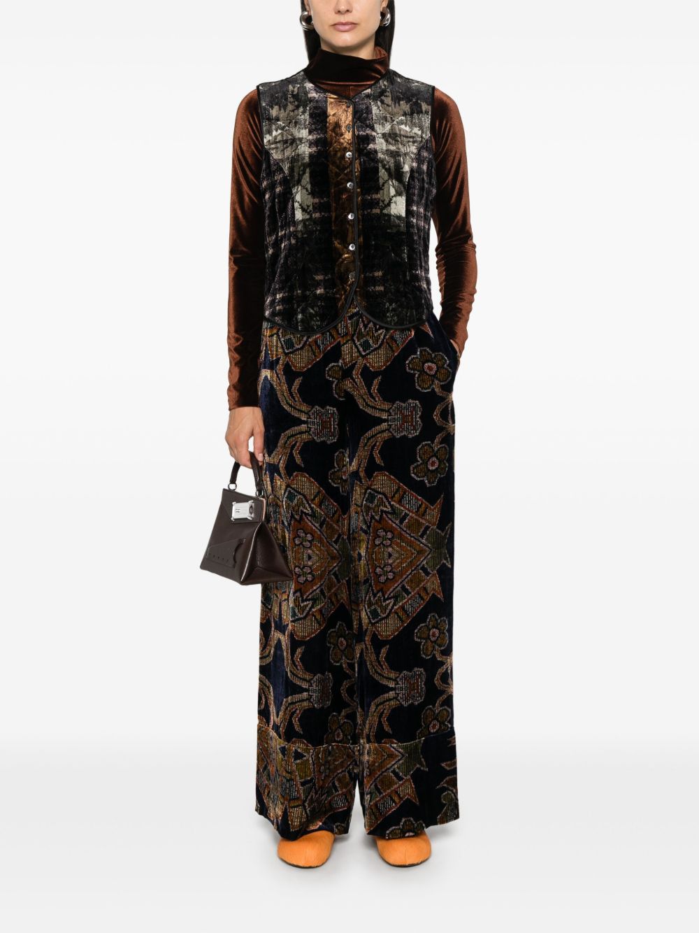 Pierre Louis Mascia Pierre Louis Mascia Silk printed trousers