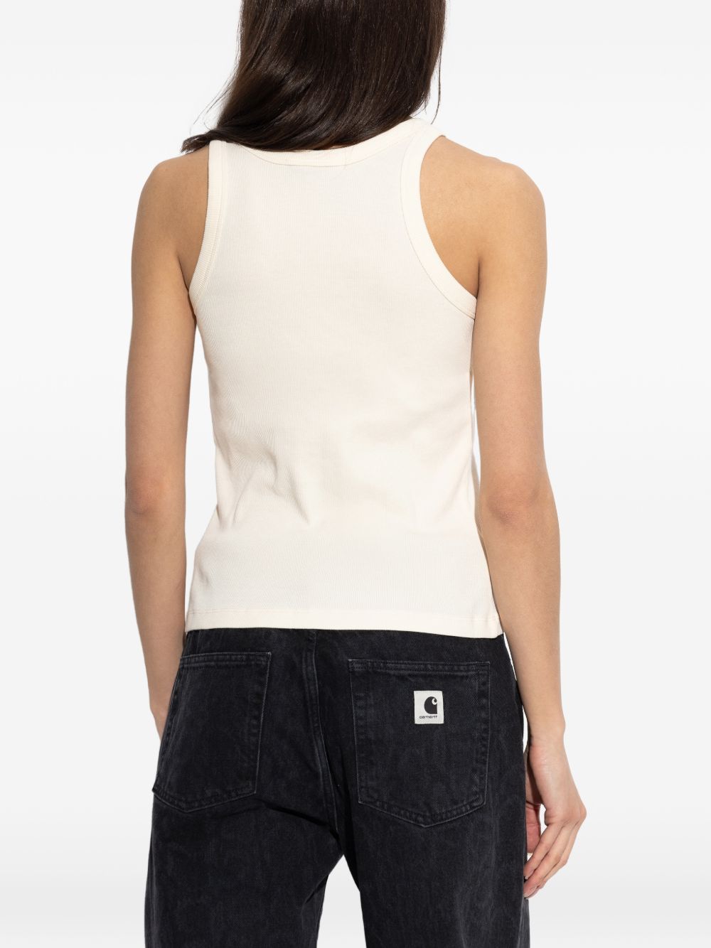 Maison Kitsuné Maison Kitsuné Maison KitsunÃ© Logo cotton tank top