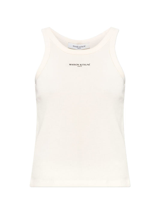 Maison Kitsuné Maison Kitsuné Maison KitsunÃ© Logo cotton tank top