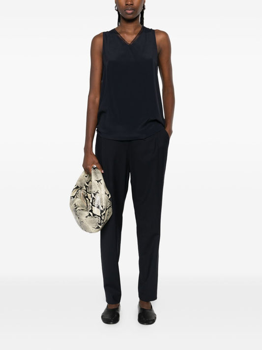 Fabiana Filippi Wool drawstring trousers