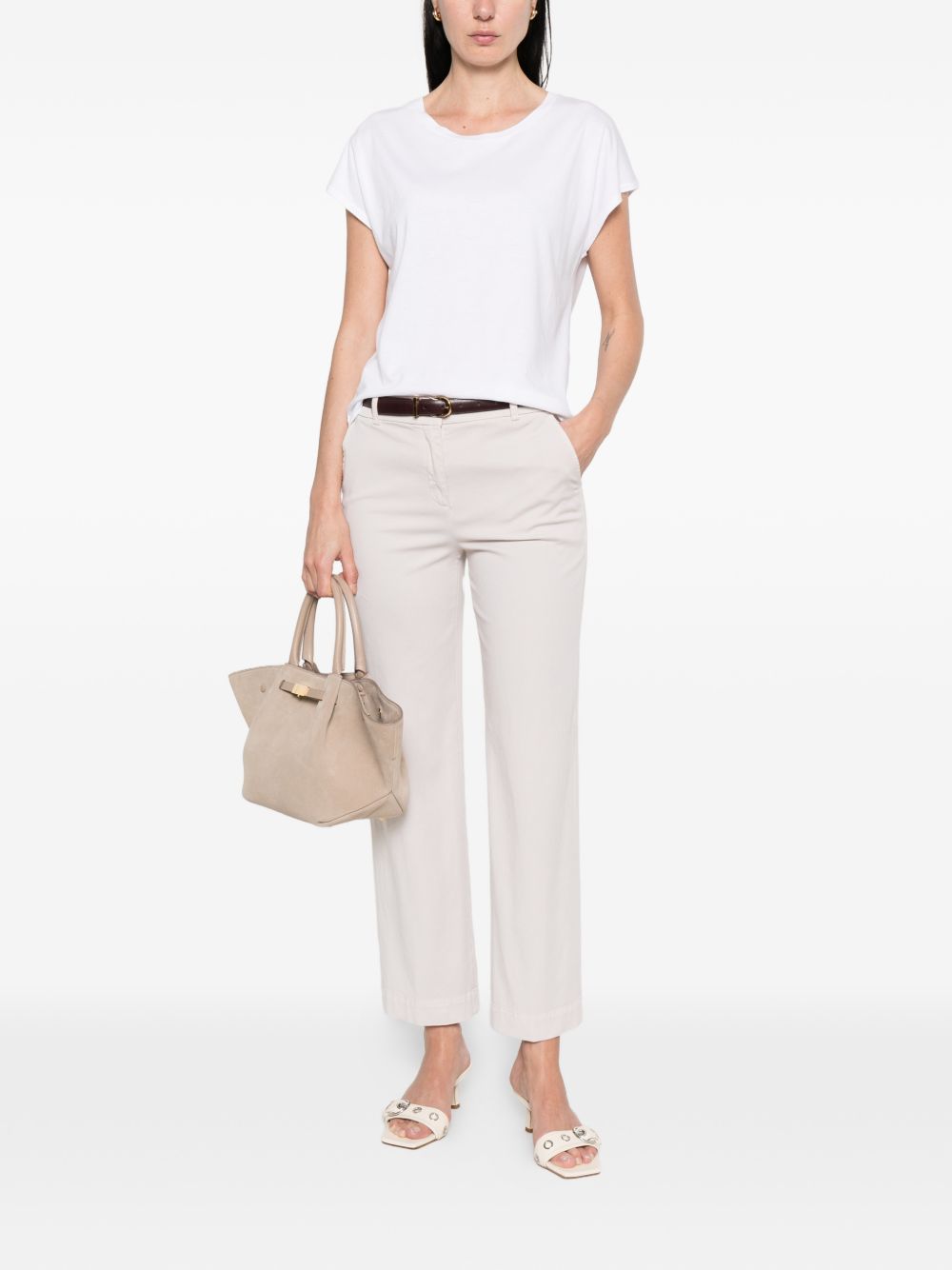 Via Masini 80 Via Masini 80 Cotton straight-leg trousers