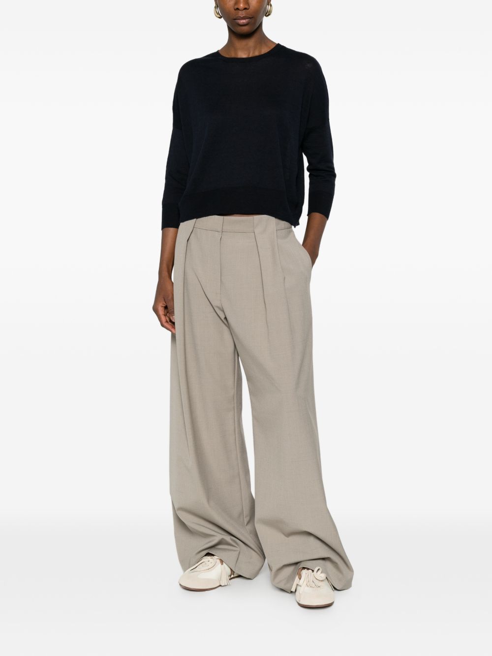 Base Base Linen and cotton blend sweater